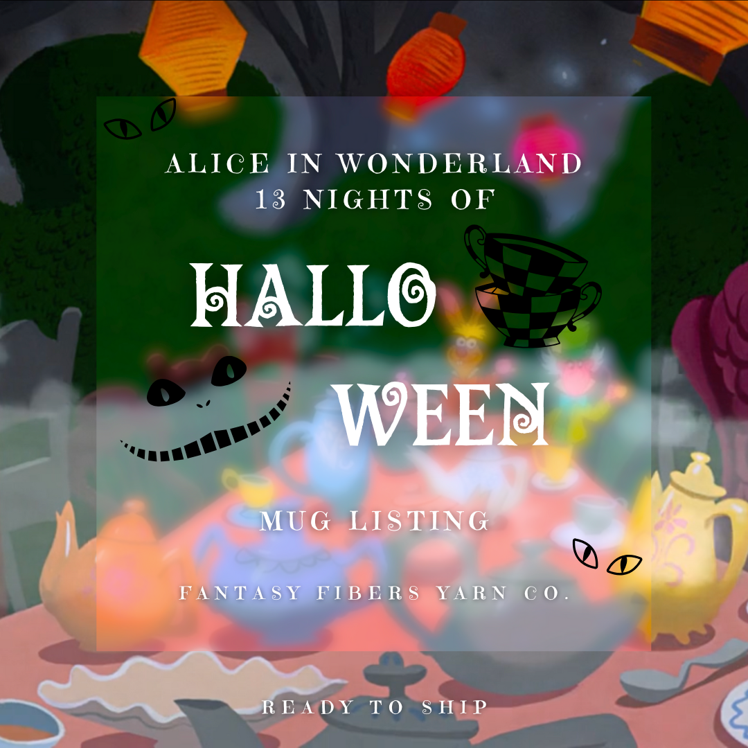 Alice in Wonderland 13 Nights of Halloween - Mug by Evergreen Ceramics