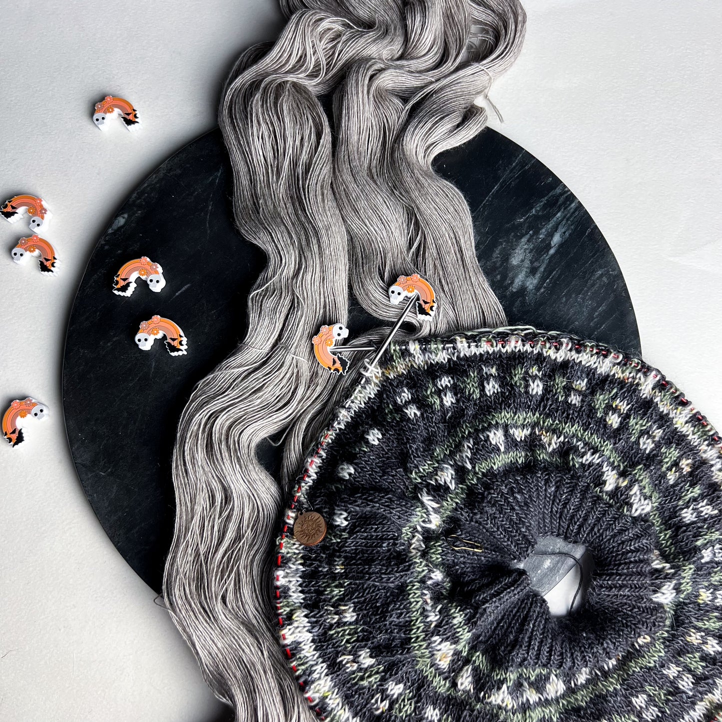 Spooky Rainbow Needle Stoppers