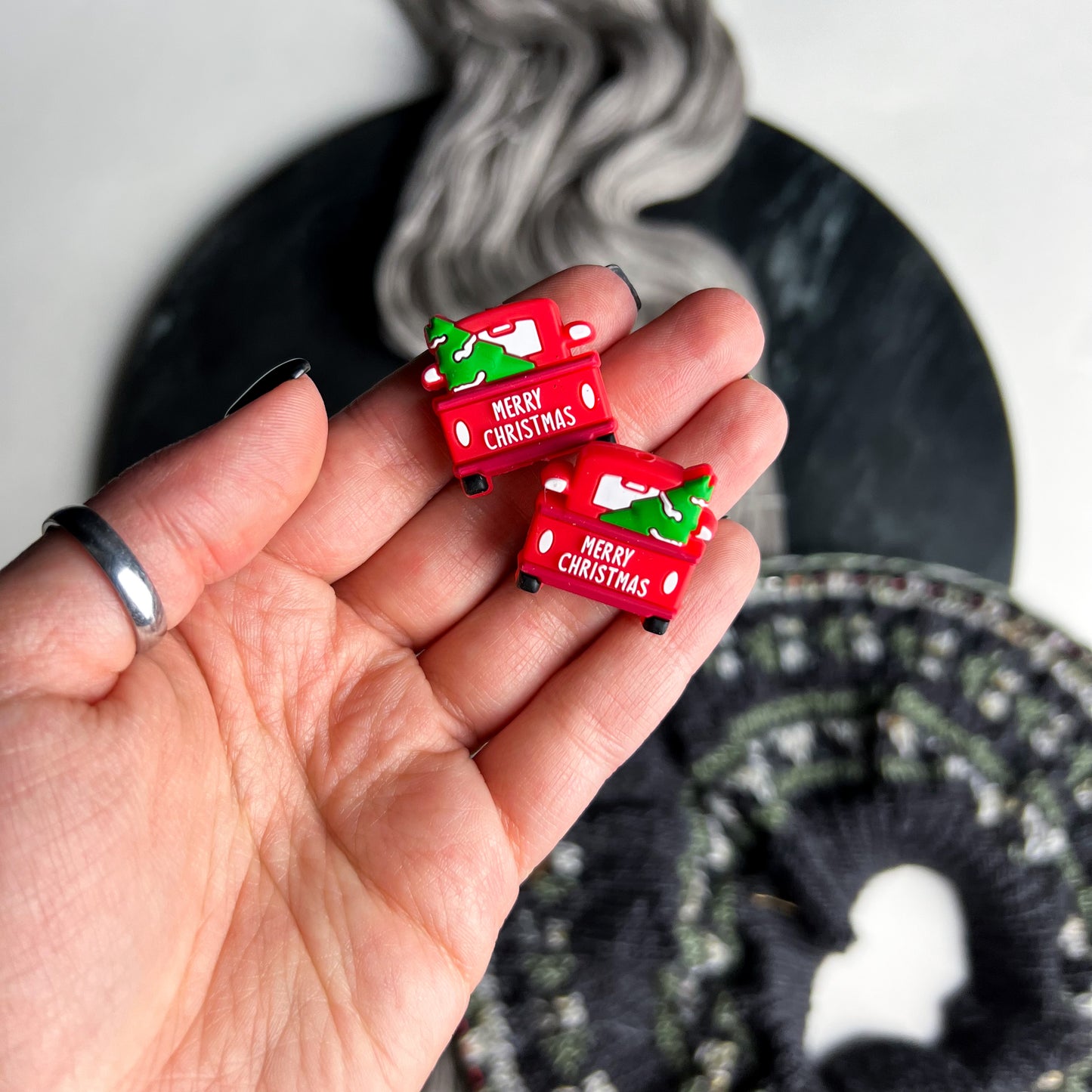 Christmas Trucks Needle Stoppers