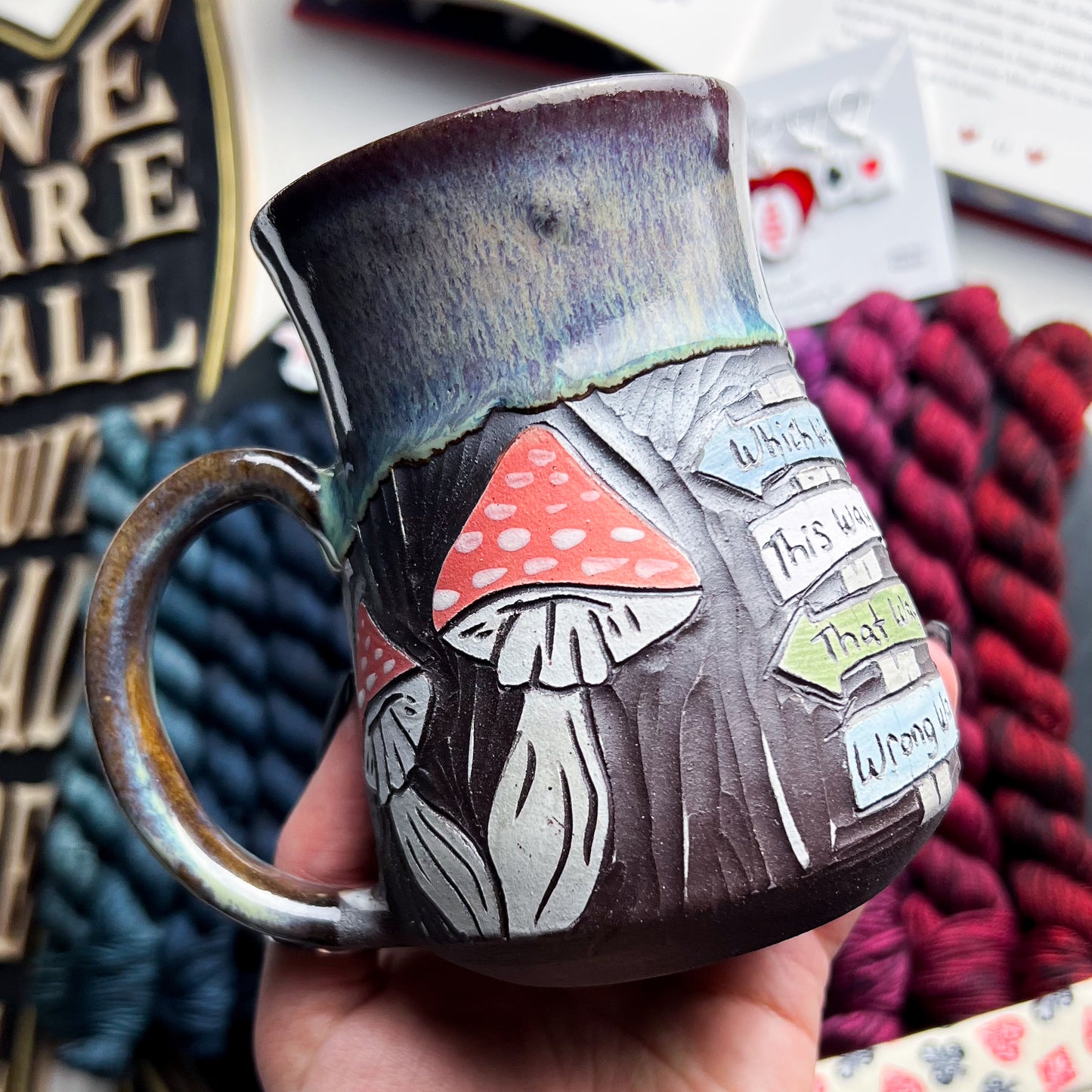 Alice in Wonderland 13 Nights of Halloween - Mug by Evergreen Ceramics