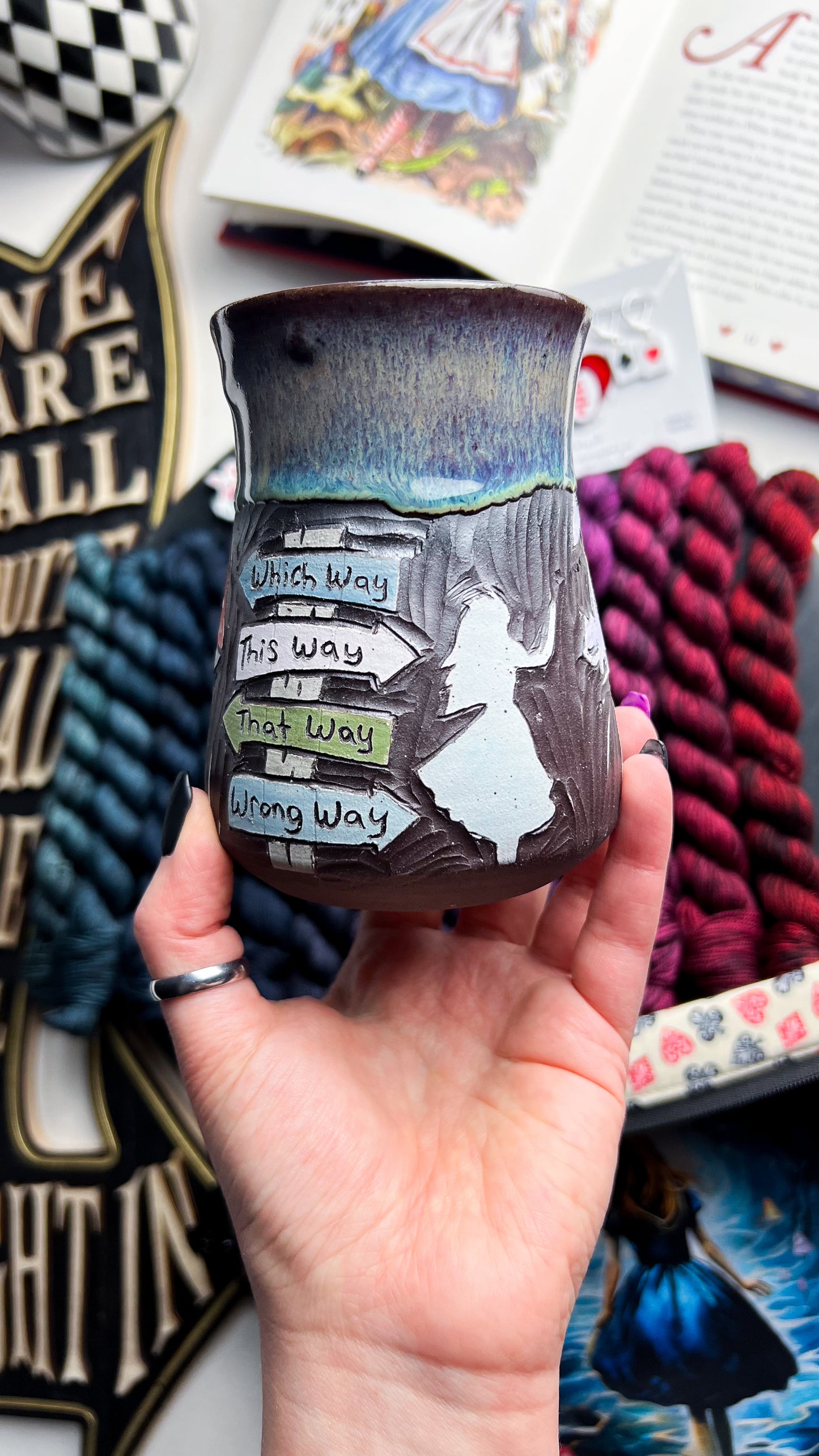 Alice in Wonderland 13 Nights of Halloween - Mug by Evergreen Ceramics