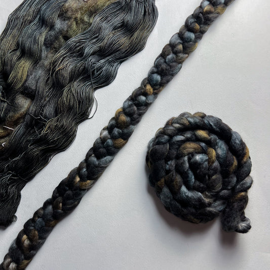 Daddy Aragorn on Polwarth/Yak/Mulberry Silk Top