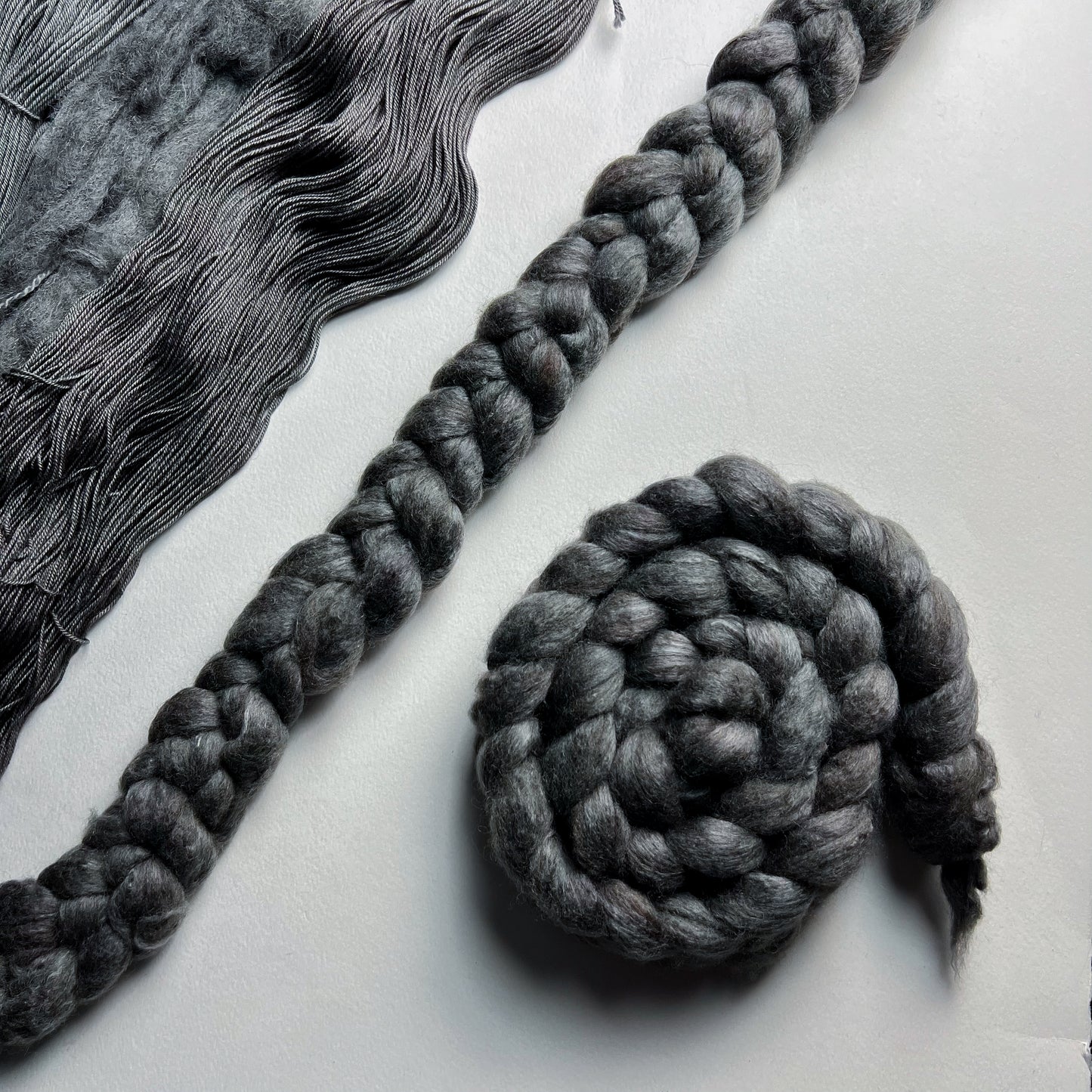 Gandalf the Grey on Polwarth/Yak/Mulberry Silk Top