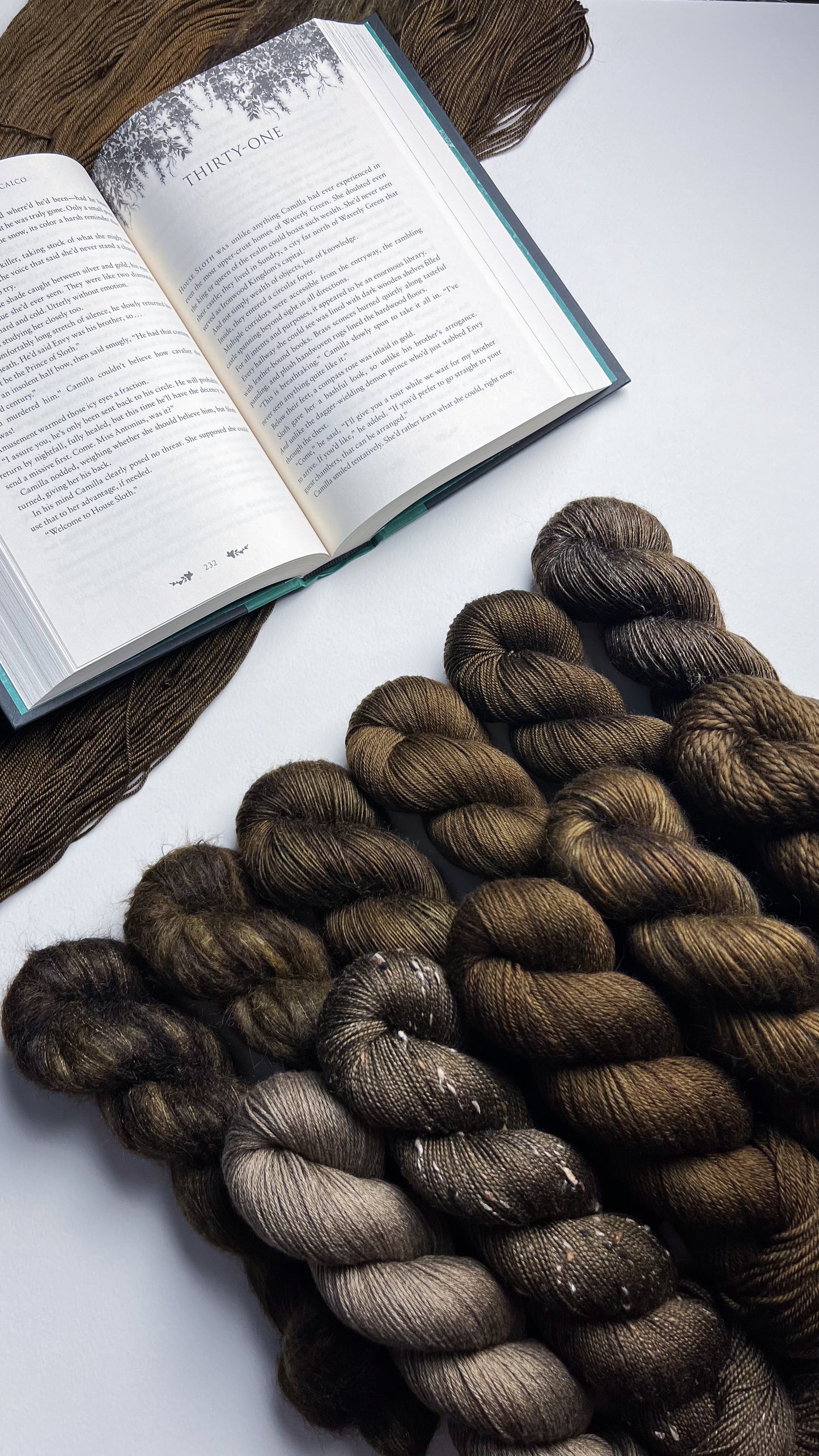 Leather Bound Books on Arranged Marriage (Merino Mohair) Fingering