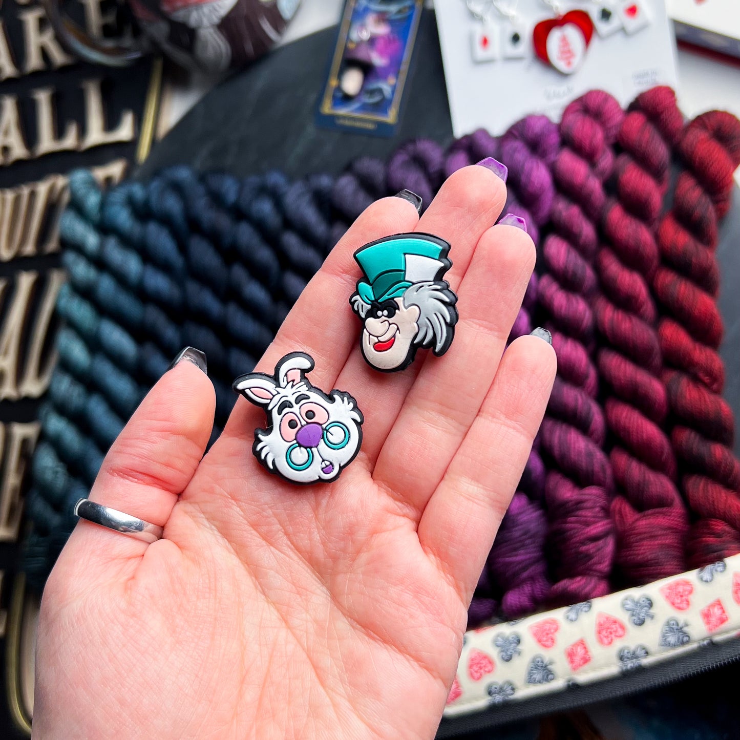 Mad Hatter & Mr. Rabbit Needle Stoppers