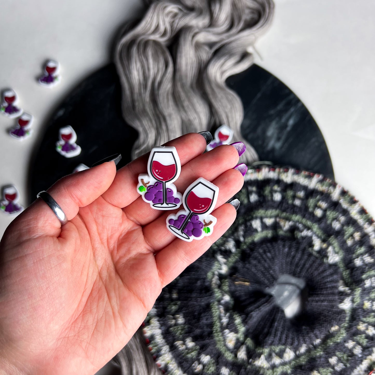 Red Wine Needle Stoppers