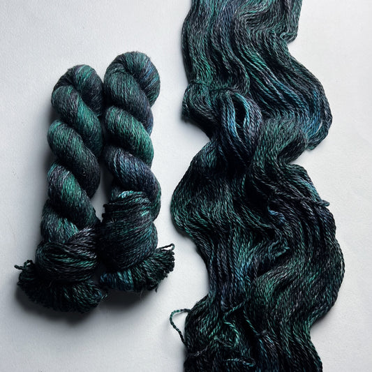 Scarabs! on One Bed (Merino Linen) Worsted