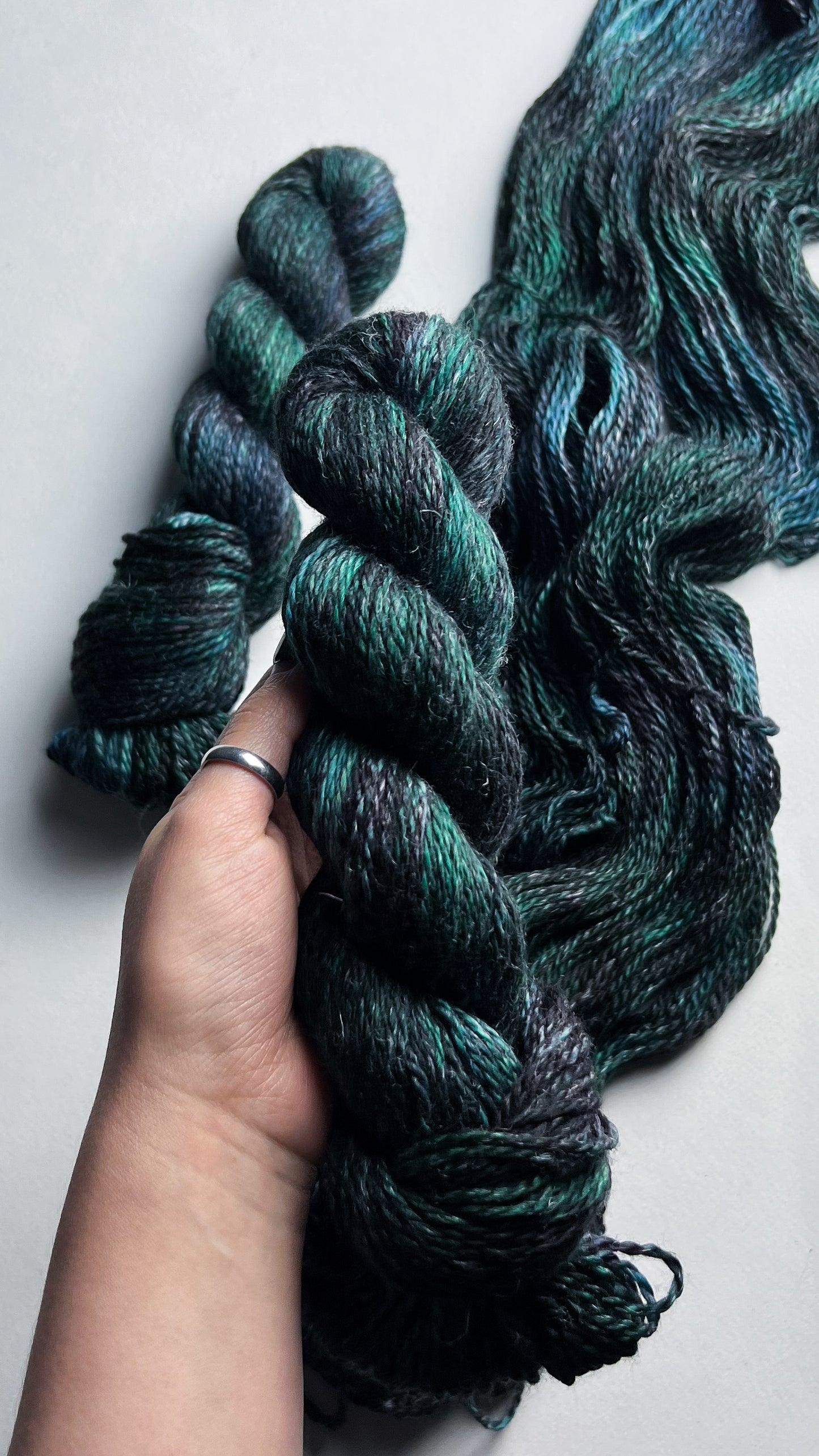 Scarabs! on One Bed (Merino Linen) Worsted