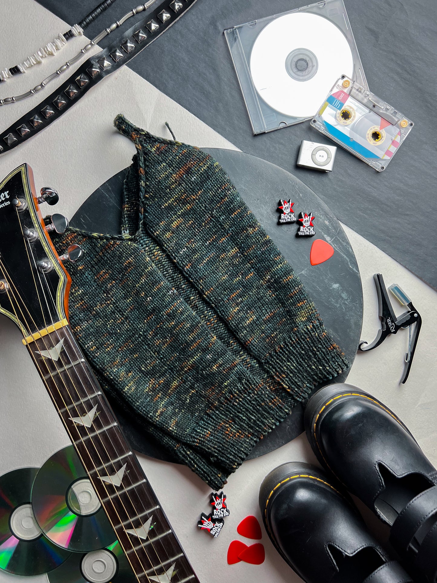 Sink down beneath, I'll swim down with you on Opposites Attract (Merino Cotton) Fingering