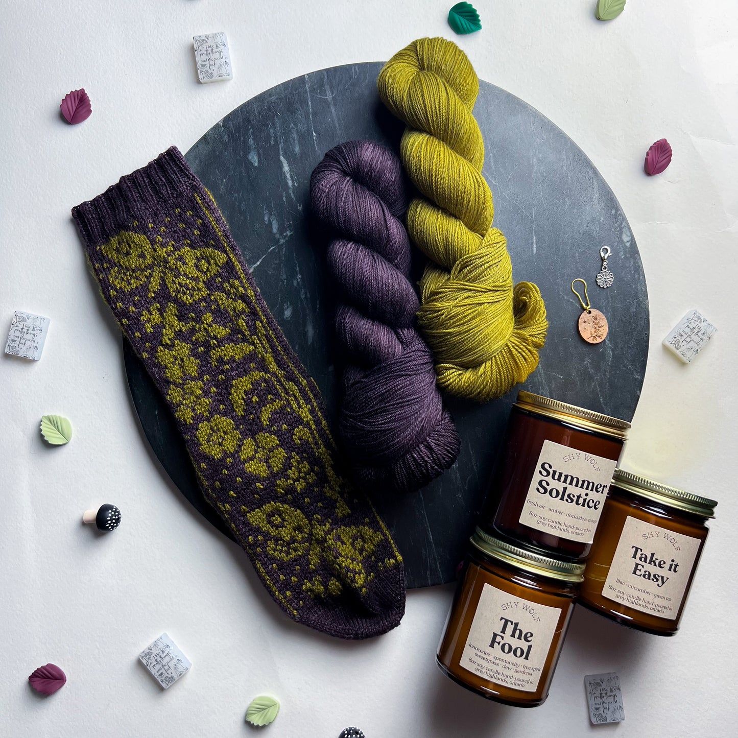 Summer of Socks Set - Birch Bristles & Meadow Grass