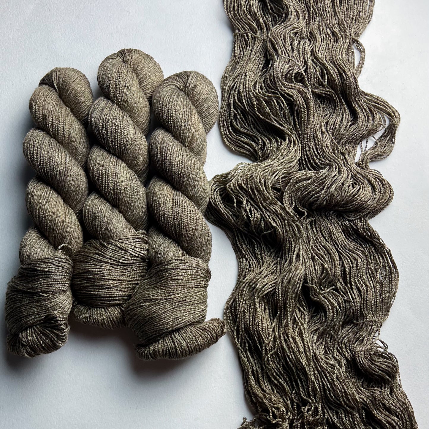 Trees of Lothlórien on Opposites Attract (Merino Cotton) Fingering