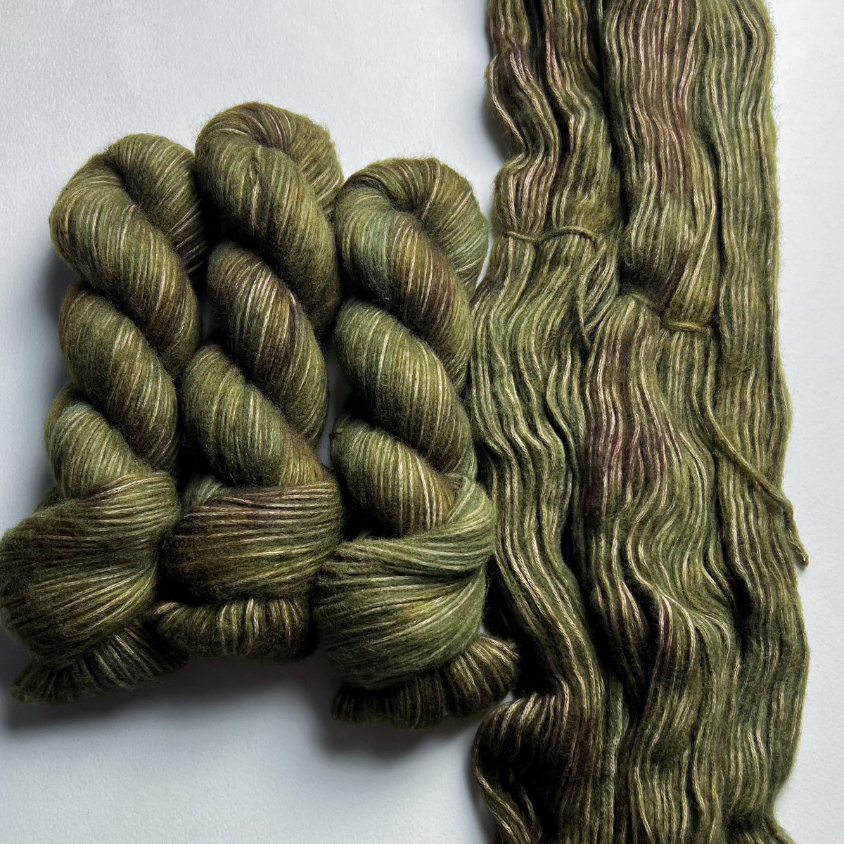 Trees of Lothlórien on Cat & Mouse (Cotton Merino) Worsted