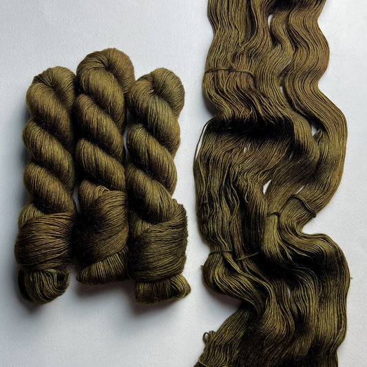 Trees of Lothlórien on Arranged Marriage (Merino Mohair) Fingering
