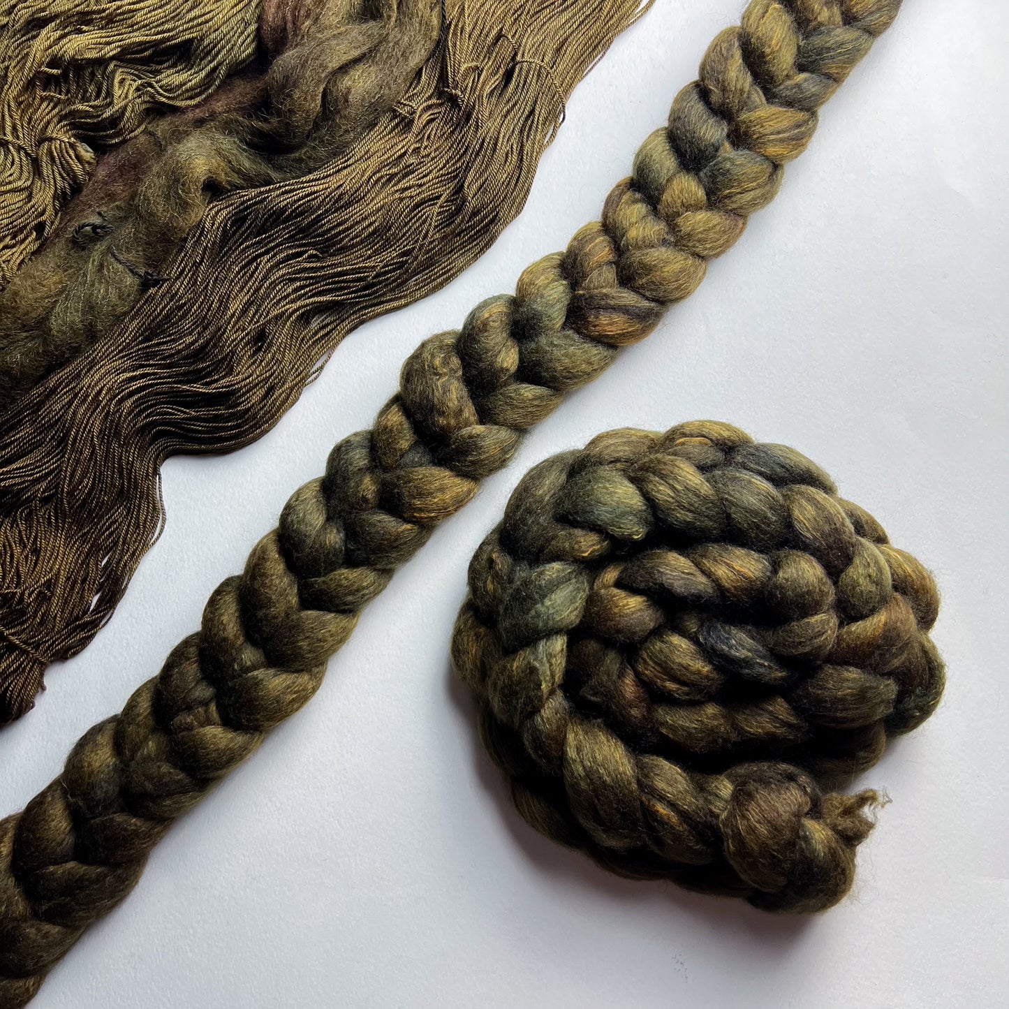 Trees of Lothlórien on Polwarth/Yak/Mulberry Silk Top