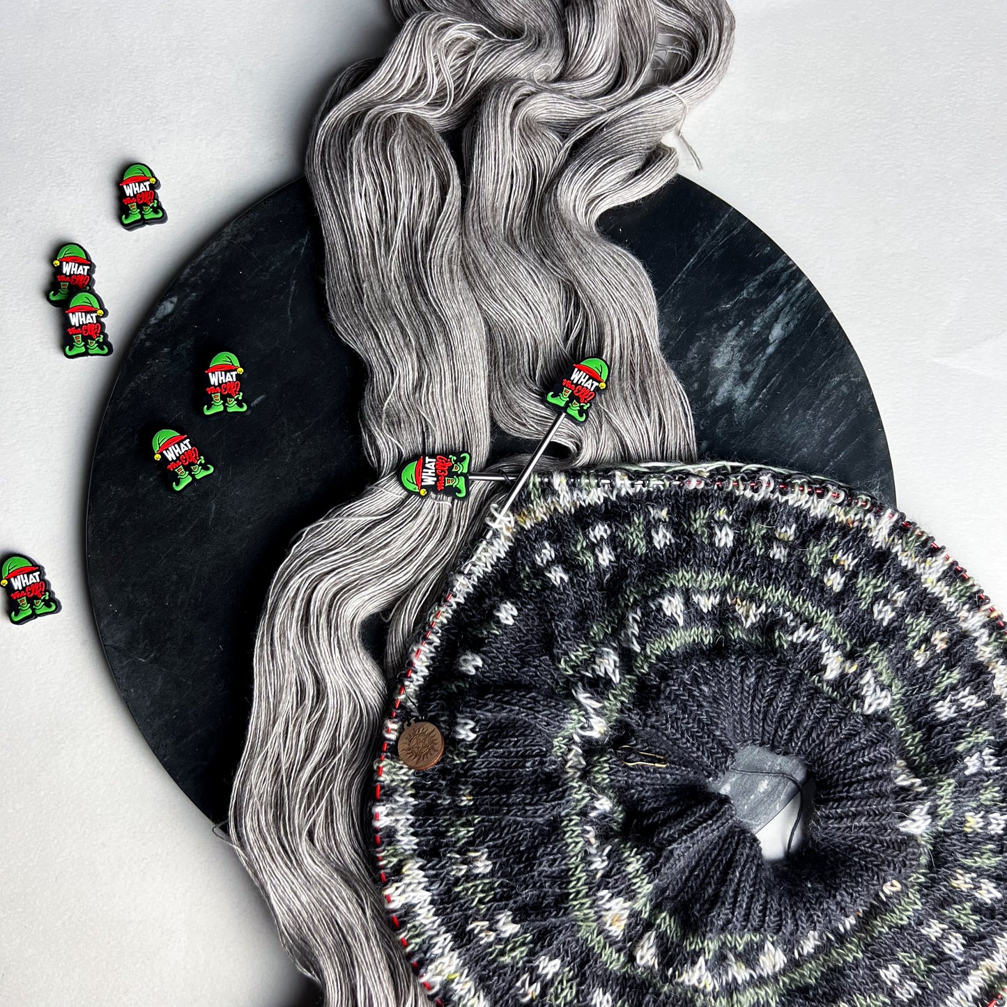 What the Elf? Needle Stoppers