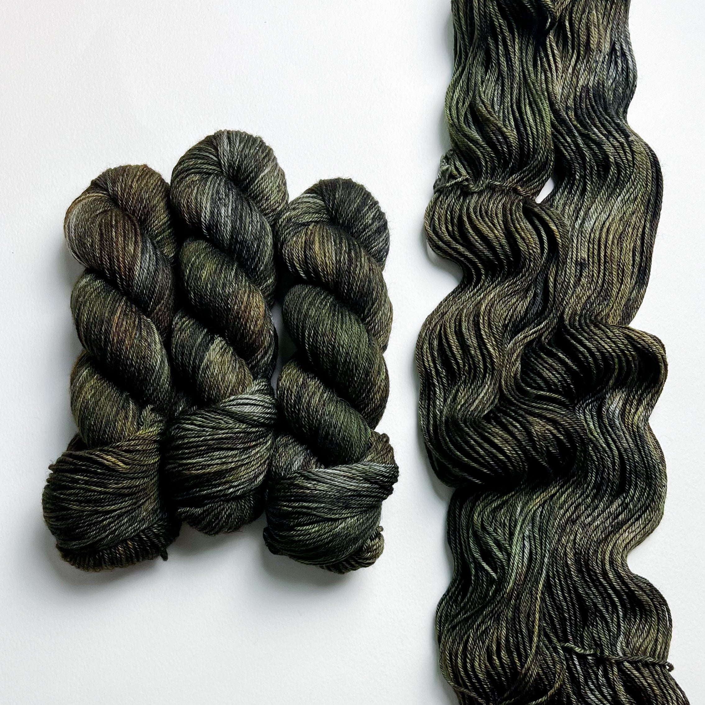 Secret Language - Hand dyed Variegated yarn - Fingering to bulky- dark